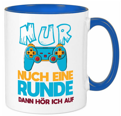 Nur noch eine Runde dann hör ich auf | Gamer Zocken lustig Humor Geschenkidee Tasse