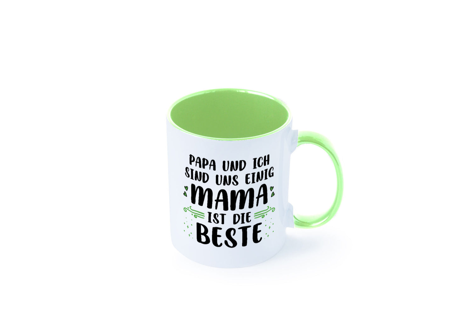 Papa und ich sind uns einige Mama ist die beste | Muttertag Geschenk Familie