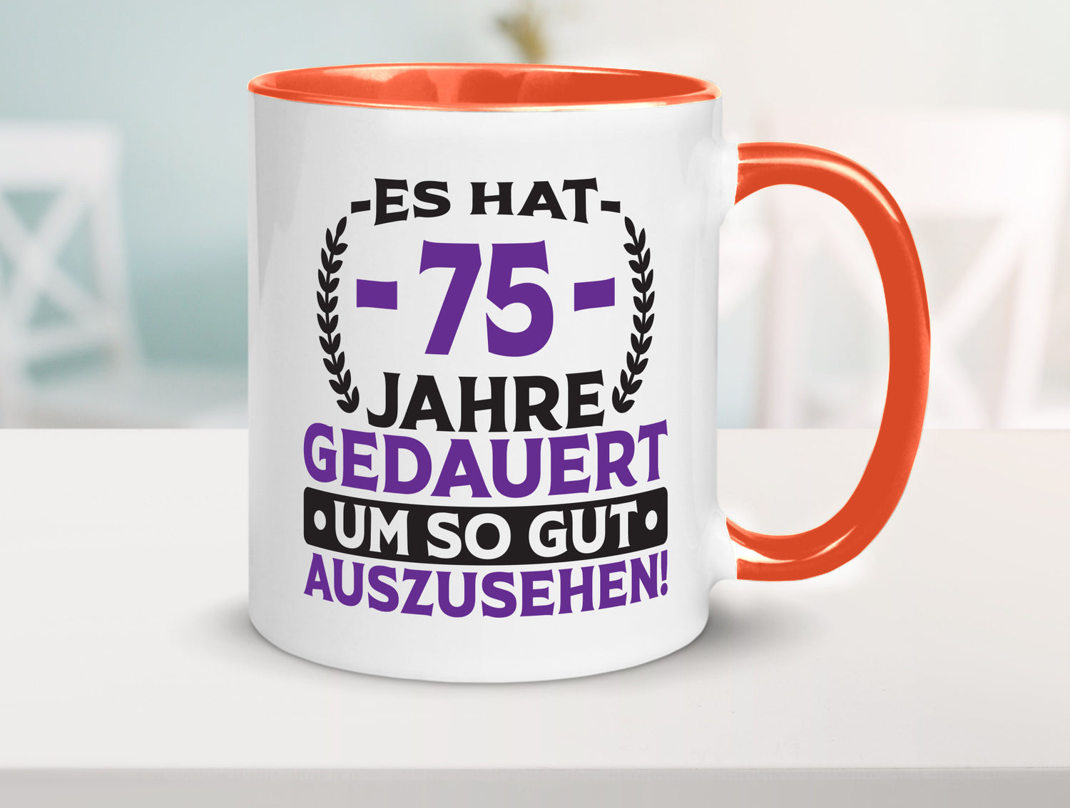 75 Jahre gedauert um so gut auszusehen | 75. Geburtstag Humor Geschenkidee Tasse