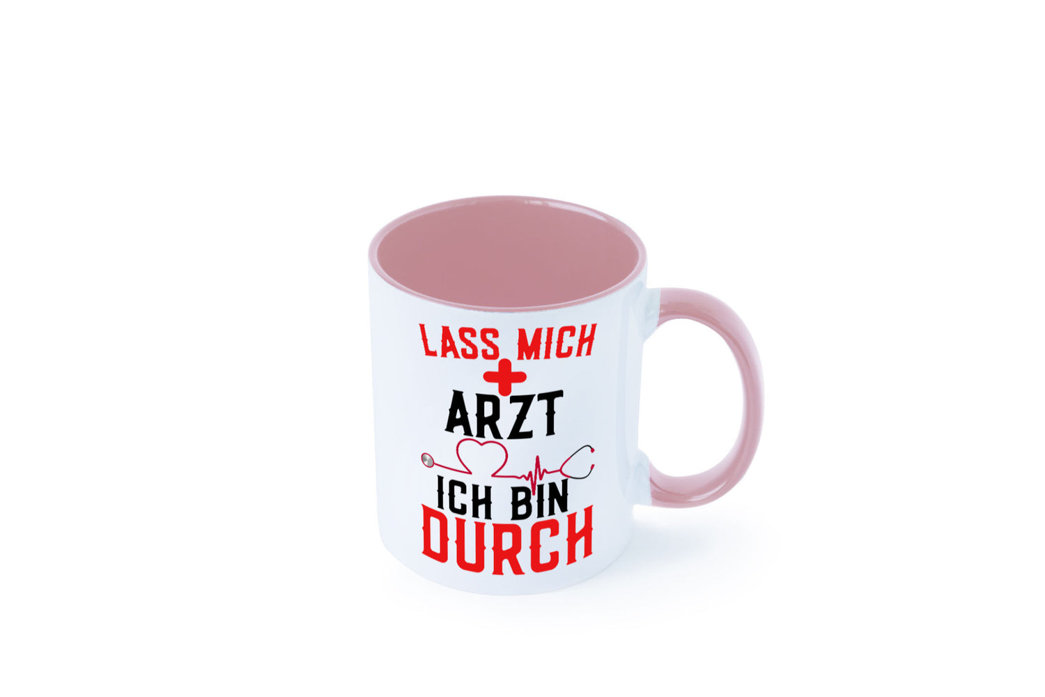 Arzt | Lass mich durch Herz Doktor Krankenhaus Puls Humor Geschenkidee Tasse