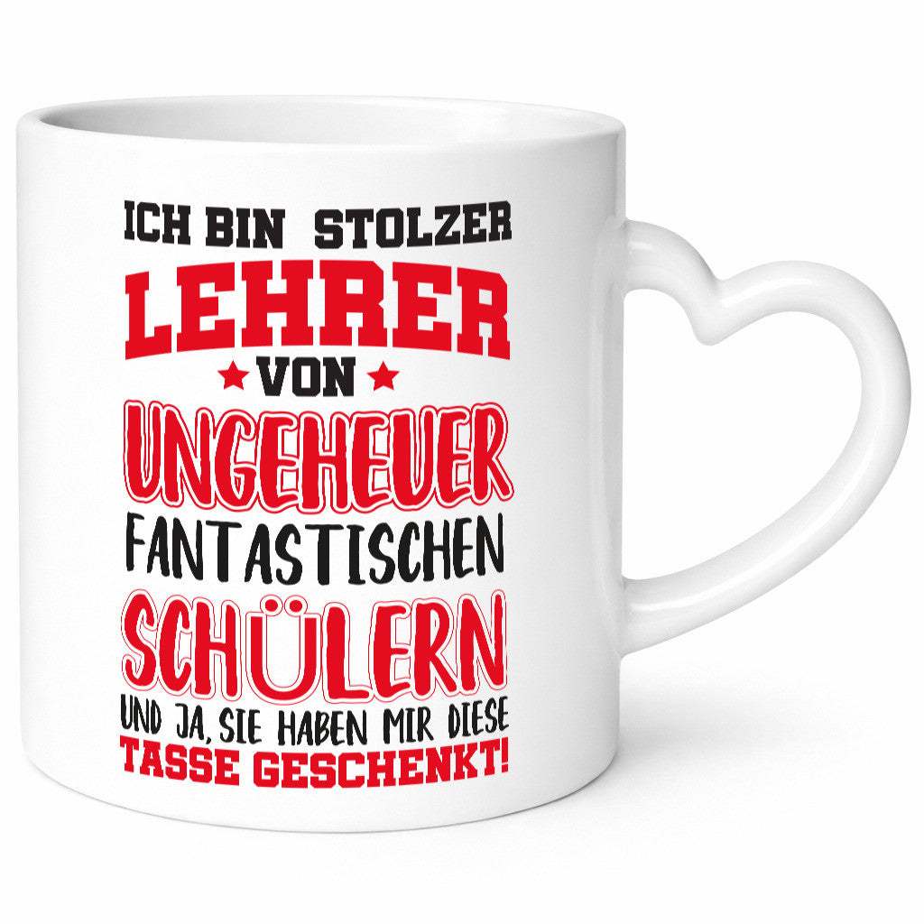 Stolzer Lehrer | Beruf Tasse Schüler Humor Schule lustig Arbeit Kollegen Büro
