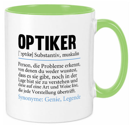 Optiker | Spruch Augenoptiker Beruf Humor v2 lustiger Geschenk Arbeit Kollegen