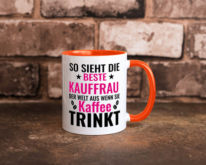 Kaffee trinkt: Kauffrau | Kauffrauen lustiger Spruch Geschenk Humor