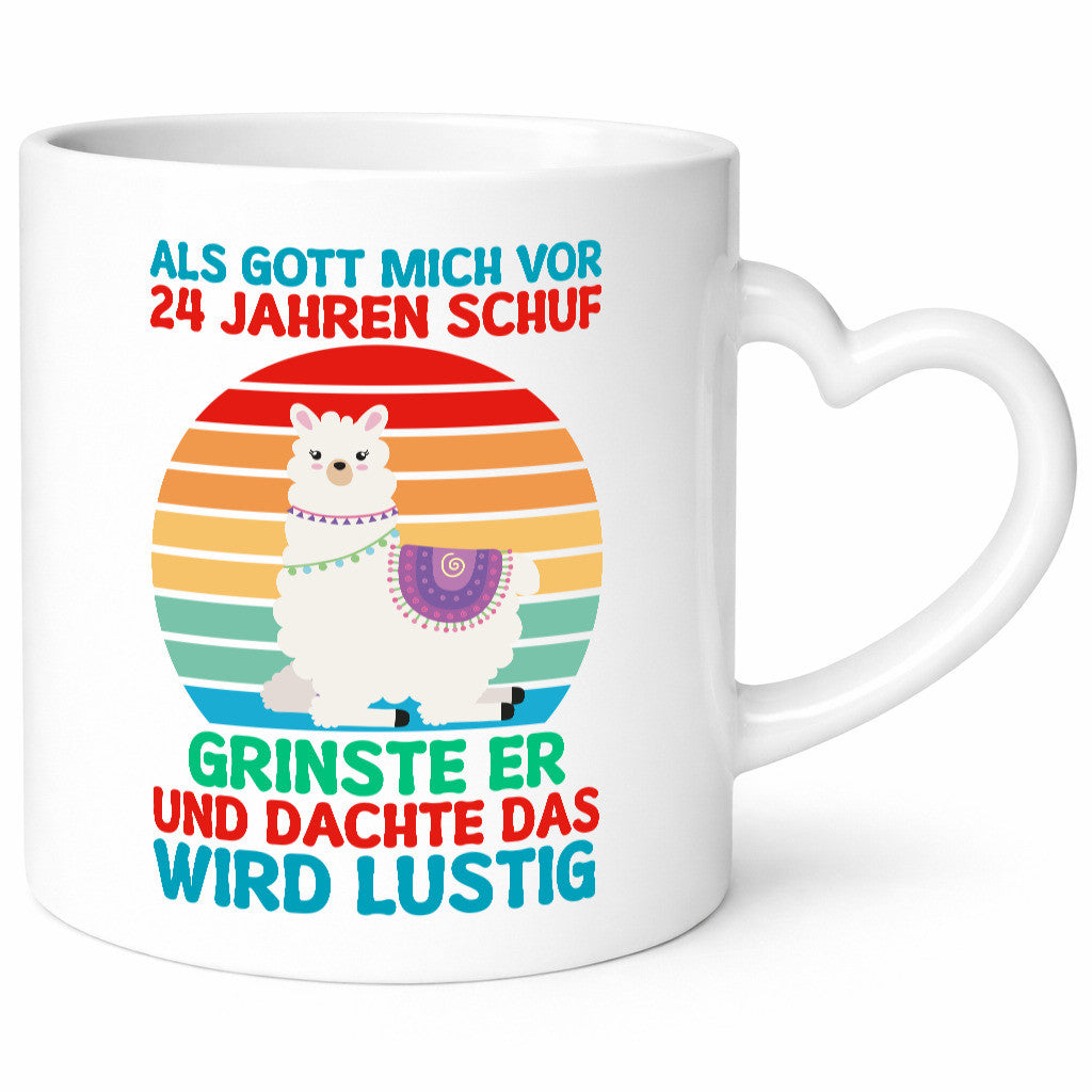 24. Geburtstag | 24 Jahre Gut Schuf mich Lama v2 Geschenk Geschenkidee lustiger