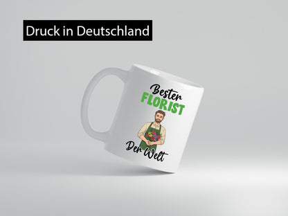 Bester Florist | Blumen Verkäufer v2 lustig Humor Geschenkidee Geschenk Tasse