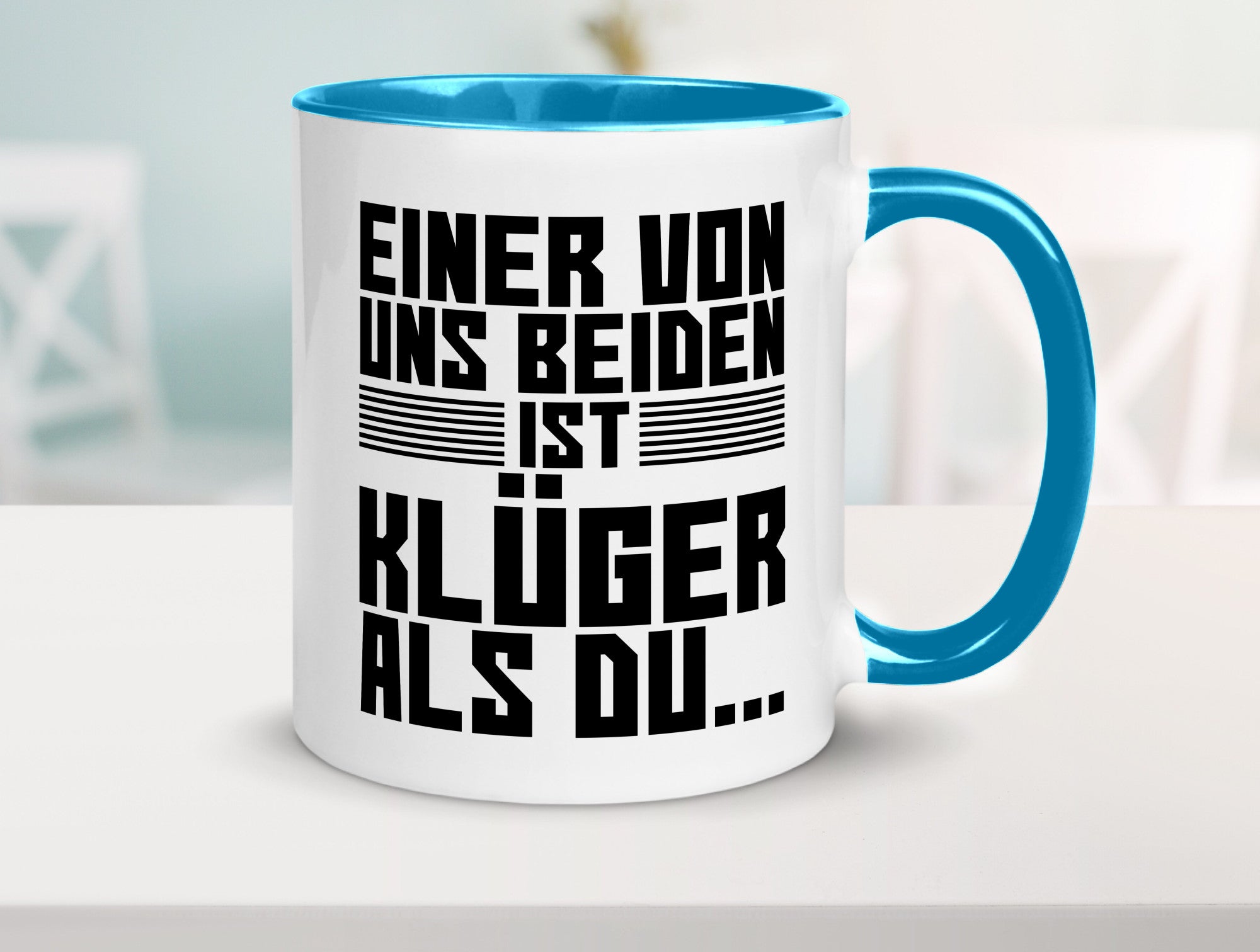 Einer von uns beiden ist klüger als du | Intelligenz Witz lustiger Spruch