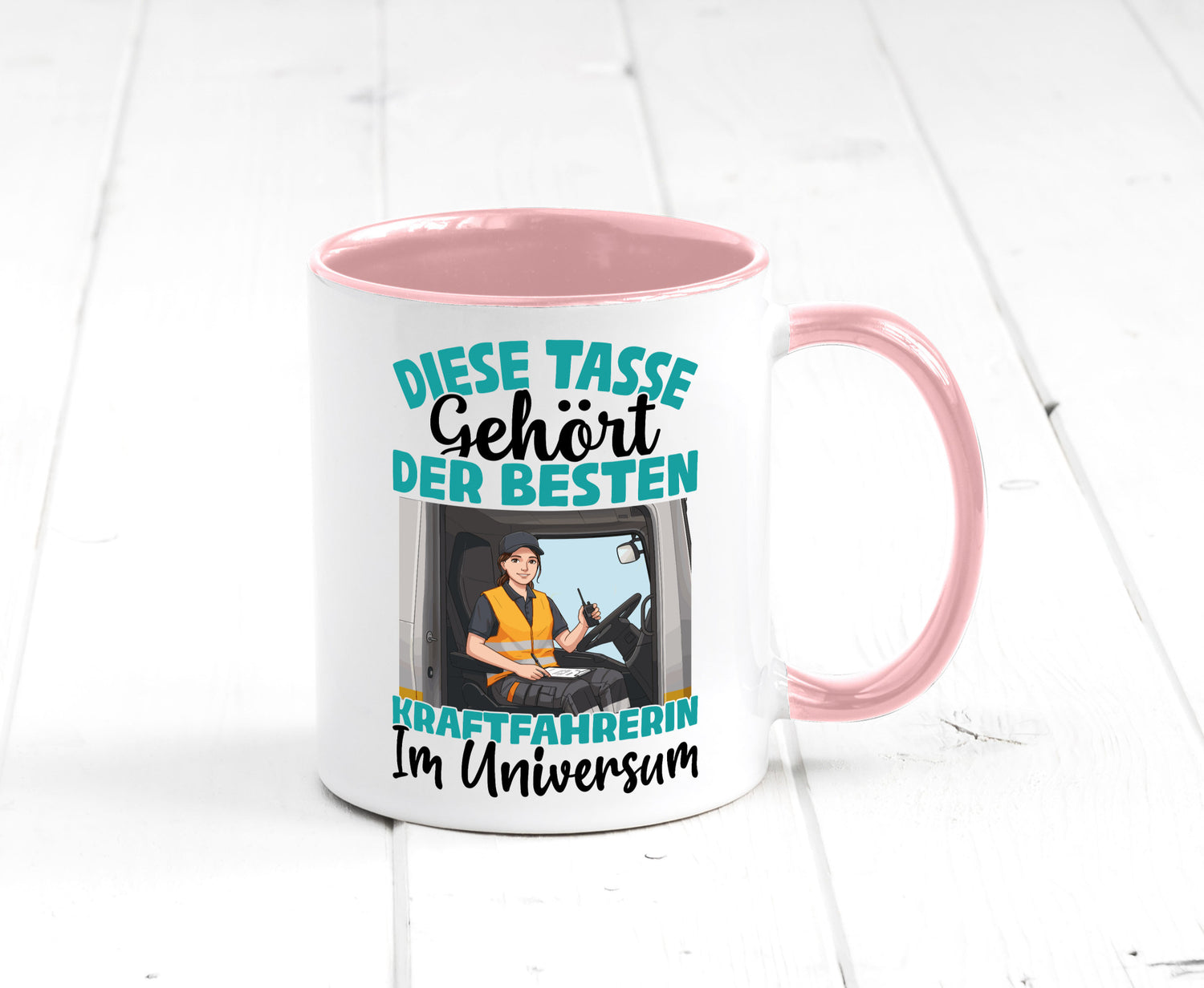 Im Universum: Kraftfahrerin | Lastwagen LKW lustig Humor Geschenkidee Geschenk