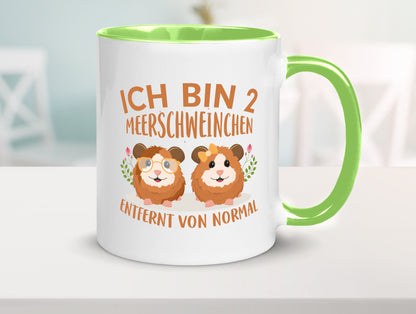 Zwei Meerschweinchen | Tierfreund Tasse Tier Liebe lustig Tierliebhaber Humor