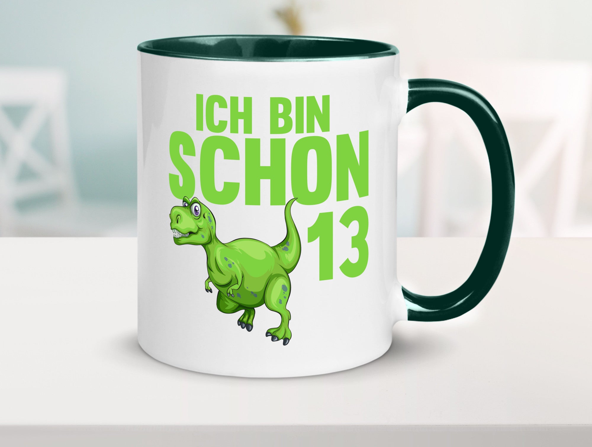 13. Geburtstag | 13 Jahre Dino Dinosaurier Humor Geschenkidee Tasse