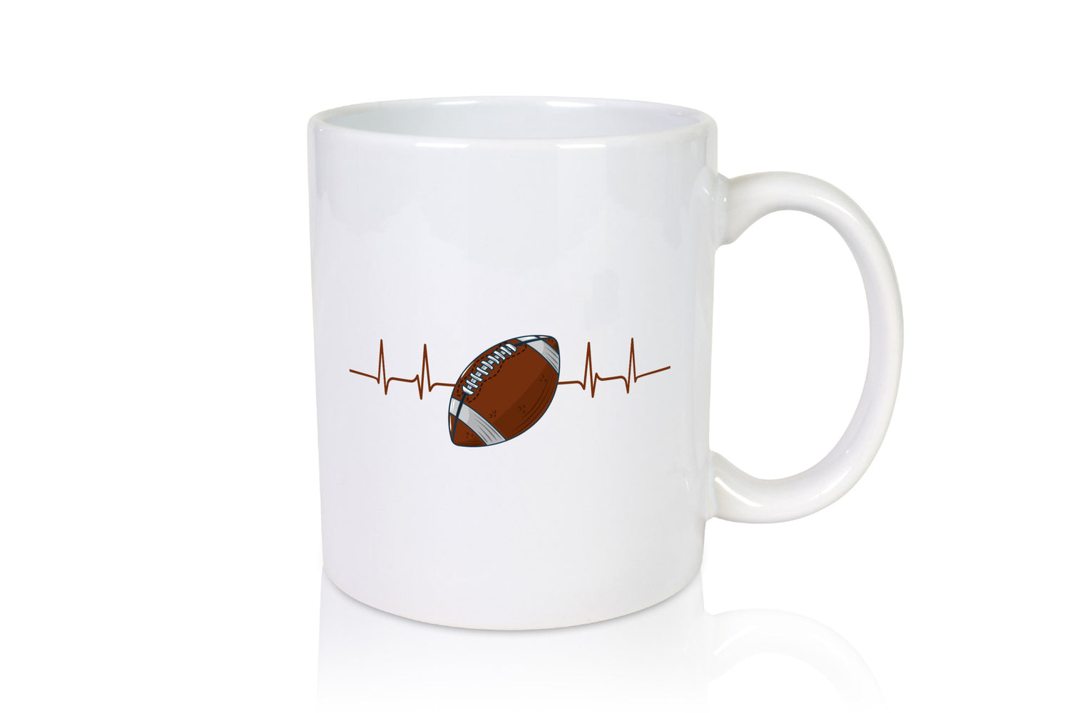 American Football Herzschlag | Footballer Superbowl Humor Geschenkidee Tasse