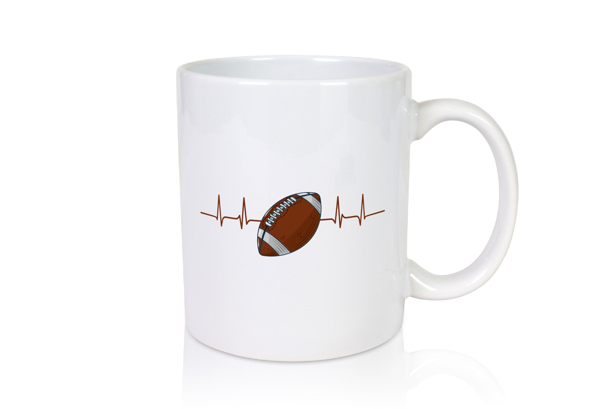 American Football Herzschlag | Footballer Superbowl Humor Geschenkidee Tasse