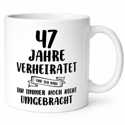 47 Jahre Verheiratet, immer noch am Leben! Geschenk Humor Geschenkidee lustiger
