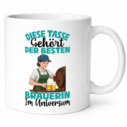 Im Universum: Brauerin | Bier Brauerei lustiger Spruch Geschenk Humor