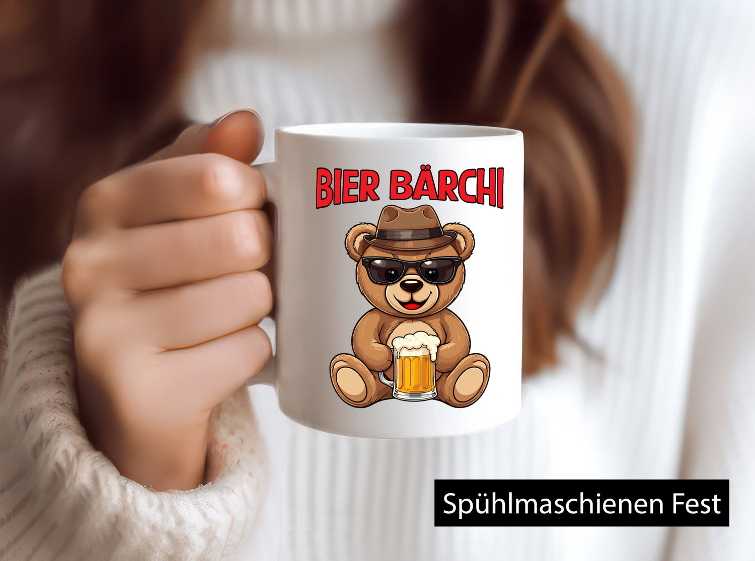Bier Bärchi | Teddy Bär Bierliebhaber Party v2 Geschenkidee Humor Tasse