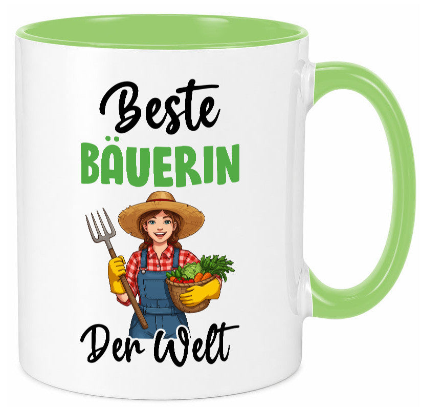 Beste Bäuerin | Bauernhof Landwirtschaft v2 Humor Geschenkidee Tasse