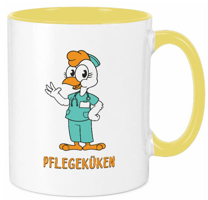 Pflegeküken | Küken Krankenschwester Pfleger Humor Geschenkidee Tasse