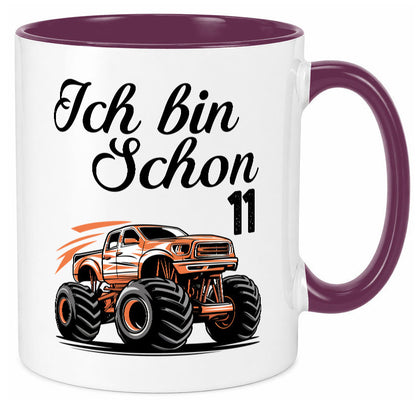 11. Geburtstag | Monster truck 11 Jahre lustiger Spruch Geschenk Geschenkidee