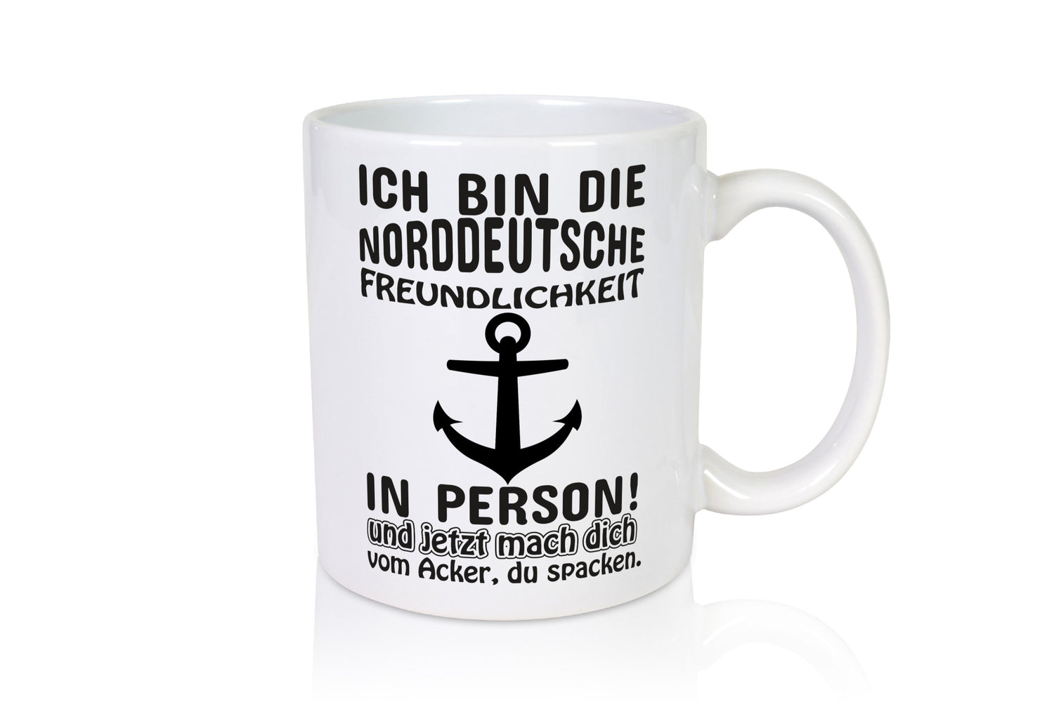 Norddeutsche Freundlichkeit | Spruch Tasse Anker lustiger Geschenk Humor