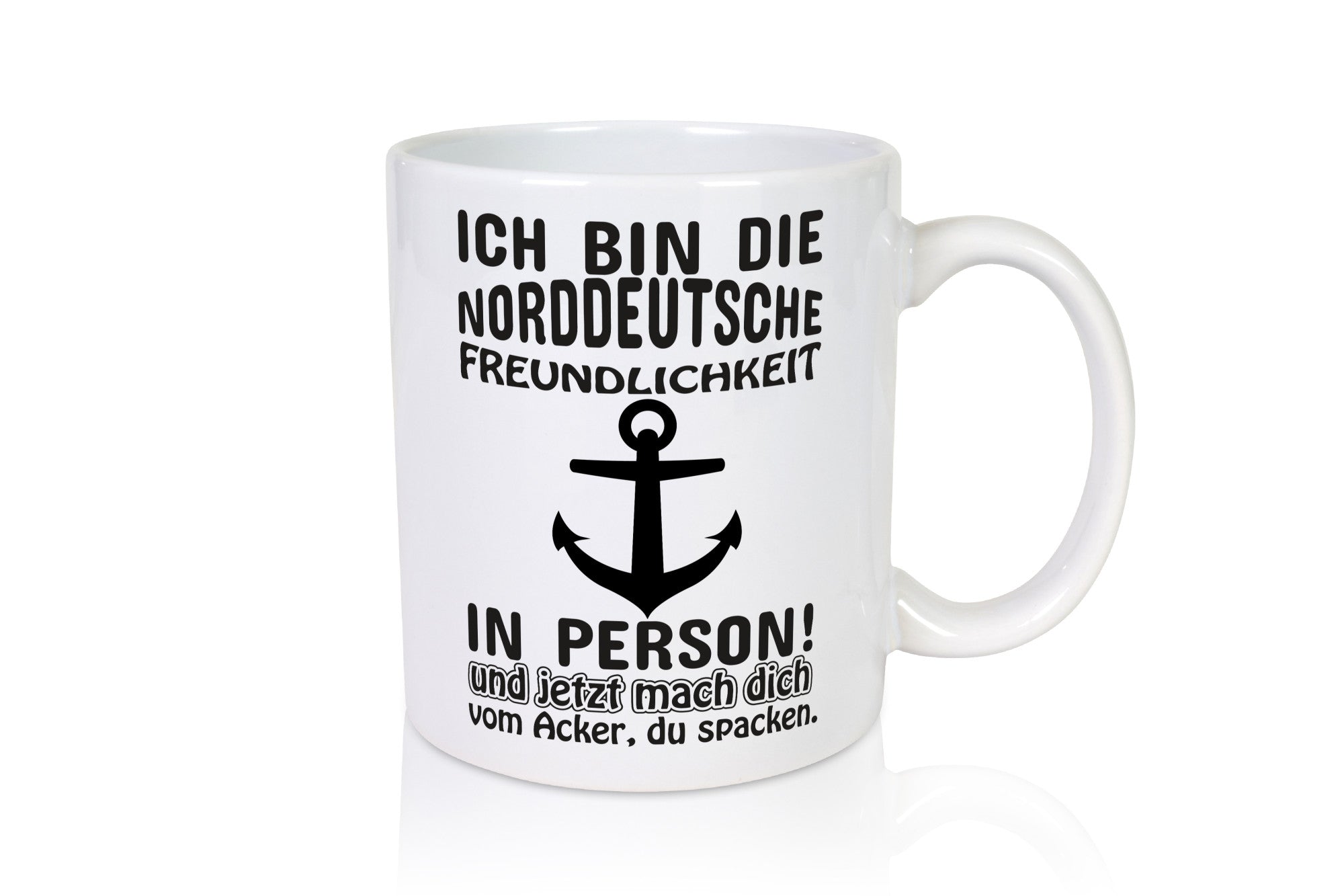 Norddeutsche Freundlichkeit | Spruch Tasse Anker lustiger Geschenk Humor