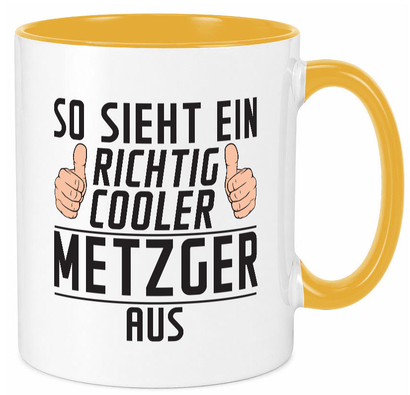Richtig Cooler Metzger | Fleischer Metzgerei Geschenk Humor Geschenkidee Tasse