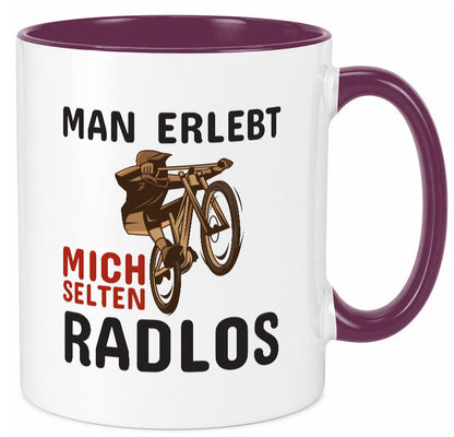 Selten Radlos | Spruchtasse Fahrrad Männer Humor lustiger Spruch Geschenk