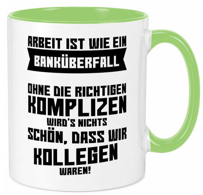 Arbeit | Kollegen Komplizen Jobwechsel Abschied Büro lustiger Spruch Geschenk