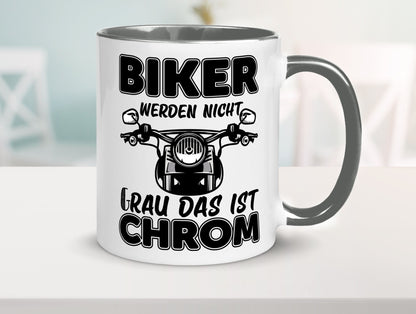 Biker werden nicht grau | Motorrradfahrer Tasse Humor Geschenkidee
