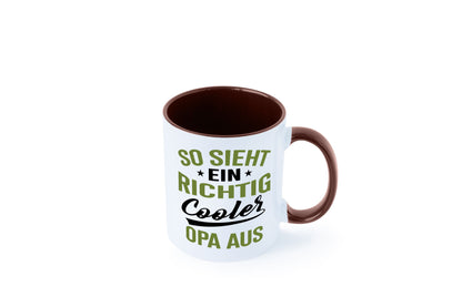 So sieht ein richtig Cooler Opa aus | Großvater Geschenkidee Familie Humor Tasse
