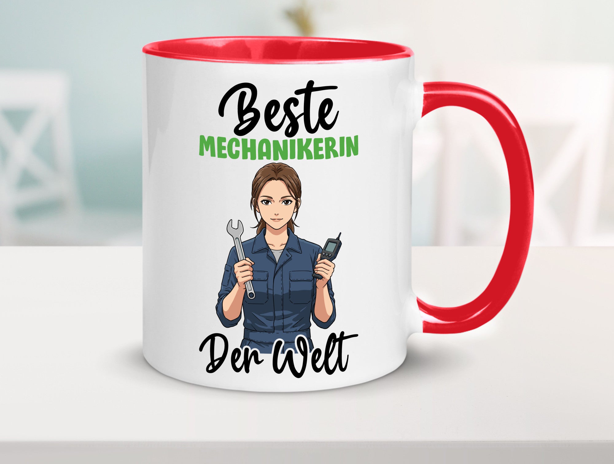 Beste Mechanikerin | KFZ v2 Humor Geschenkidee Tasse
