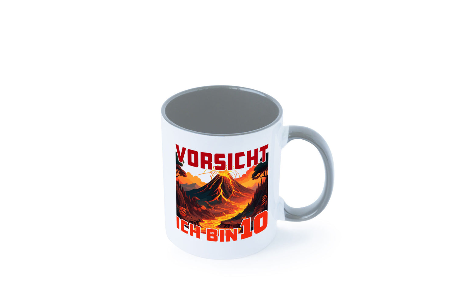 10. Geburtstag | 10 Jahre Vulkanausbruch Vulkan Humor Geschenkidee Tasse