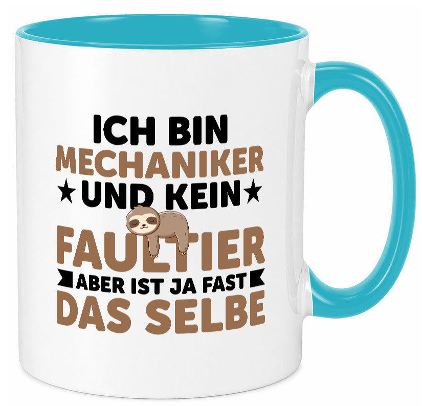 Ich bin kein Faultier: Mechaniker | KFZ Werkstatt Humor Tierliebhaber