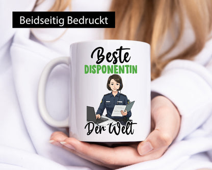 Beste Disponentin | Zuteilerin v2 lustig Humor Geschenkidee Geschenk Tasse