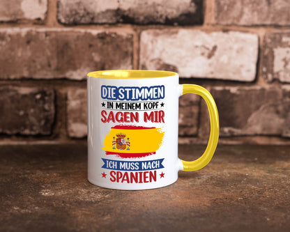 Spanien | Urlaub Stimmen in meinem Kopf Traumland v2 lustiger Spruch Geschenk