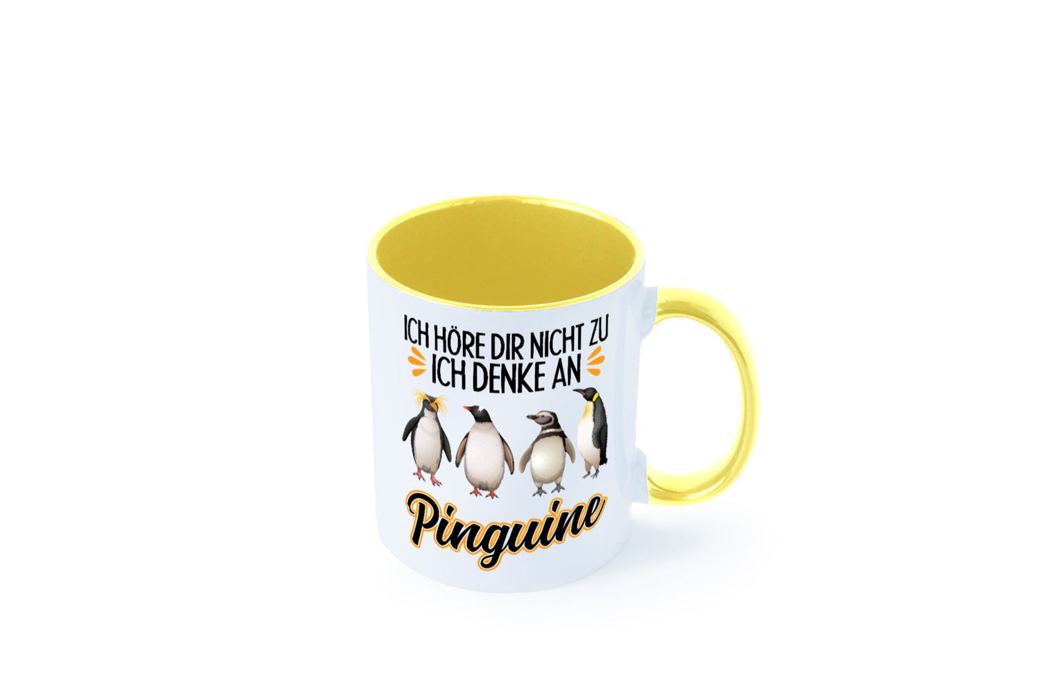 Ich denke an Pinguine Geschenkidee Humor Tasse