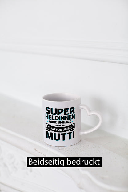 Superheldin ohne Umhang nennt man Mutti | Muttertag Geschenk Familie