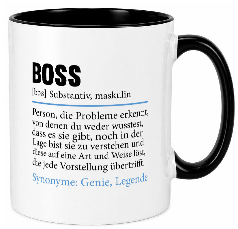 Boss | Chef Führungskraft Vorgesetzter Geschenk Arbeit Kollegen Büro lustiger Tasse