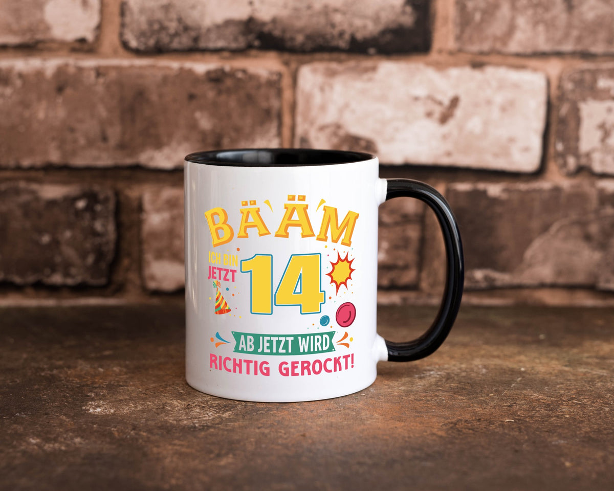 14. Geburtstag | 14 Jahre ab jetzt wird richtig gerockt lustig Geschenkidee Tasse