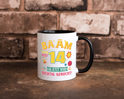 14. Geburtstag | 14 Jahre ab jetzt wird richtig gerockt lustig Geschenkidee Tasse