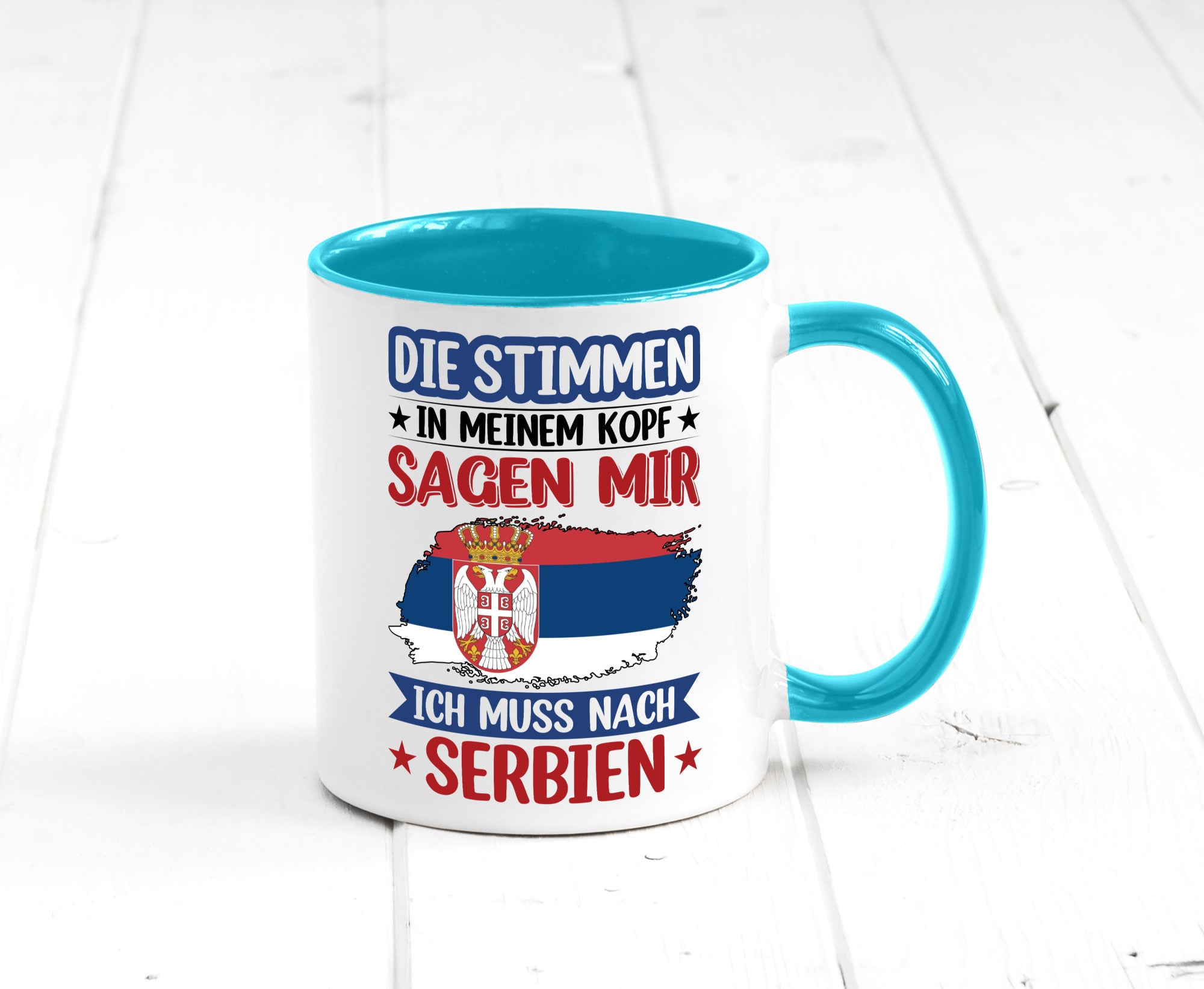 Serbien | Urlaub Stimmen in meinem Kopf Traumland v2 Geschenk Humor