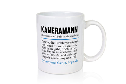 Kameramann | lustig Definition Kamera Beruf Geschenkidee Arbeit Kollegen Büro
