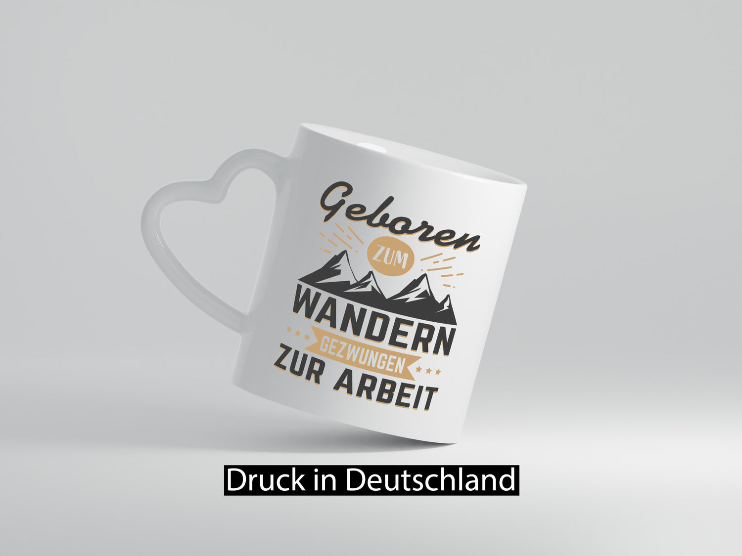 Geboren zum Wandern, gezwungen zur Arbeit | Berge Sterne Humor Kollegen Büro