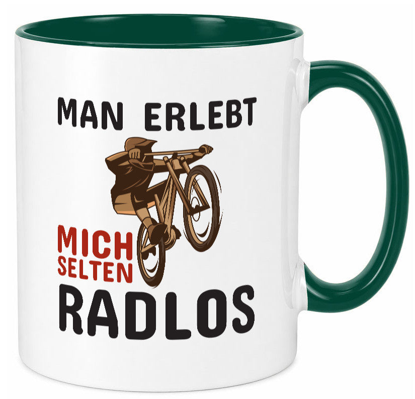 Selten Radlos | Spruchtasse Fahrrad Männer Humor lustiger Spruch Geschenk