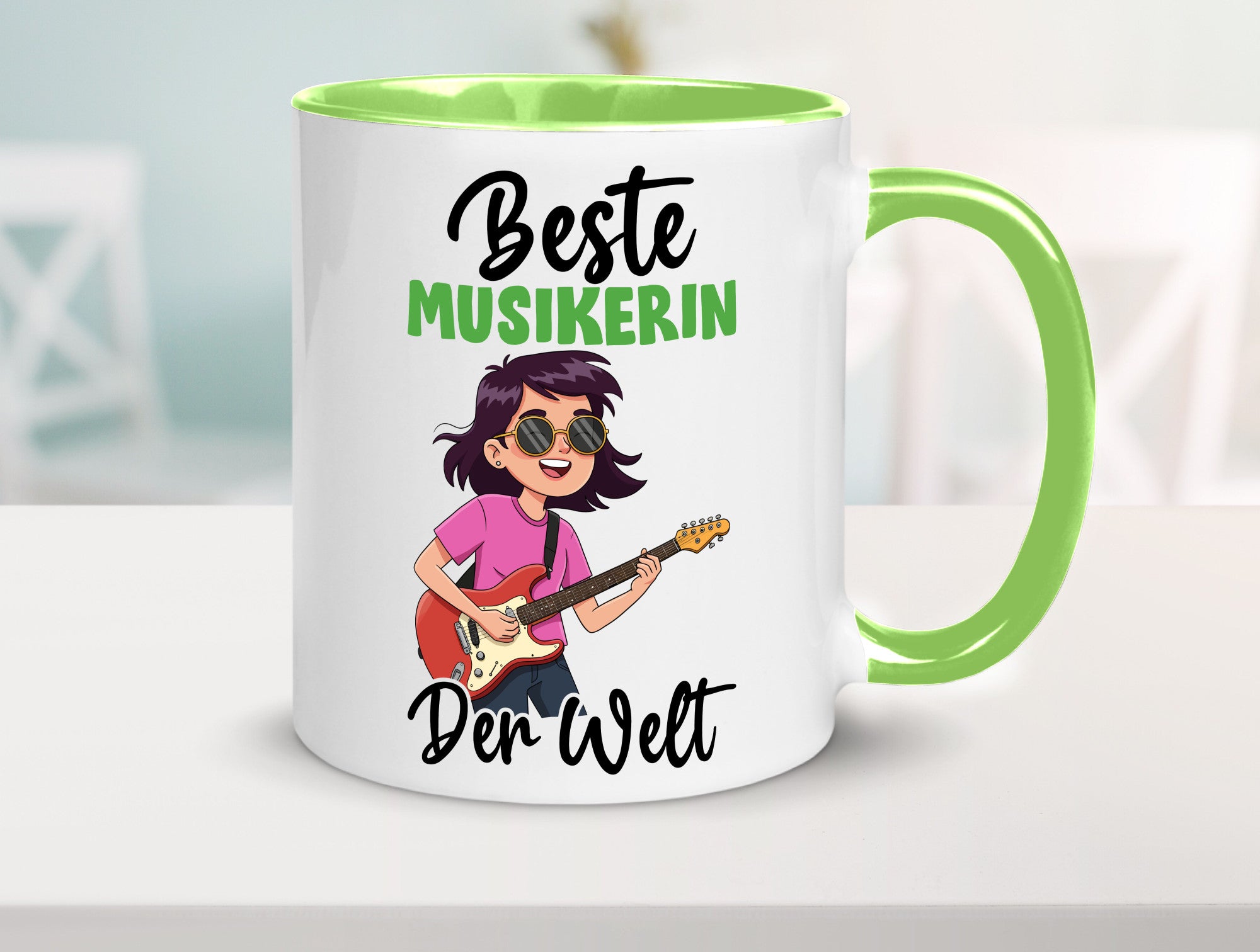 Beste Musikerin | Musik Musikantin v2 Geschenkidee Humor Tasse