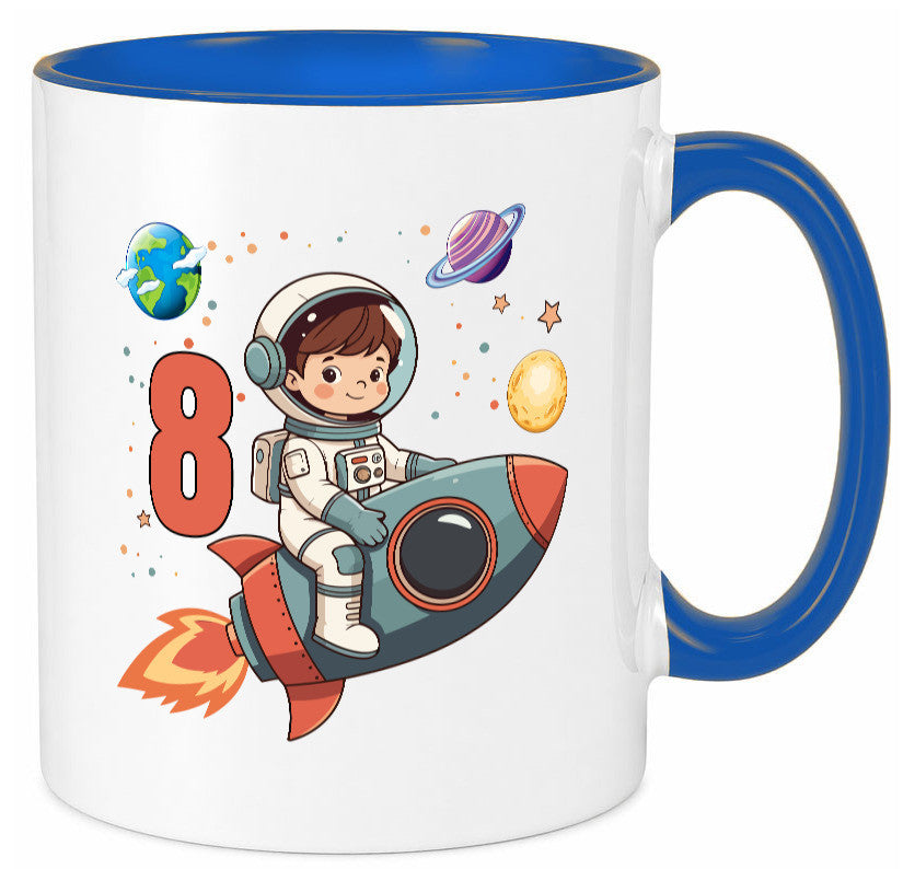 8. Geburtstag | 8 Jahre Astronaut Weltraum Humor Geschenkidee Tasse