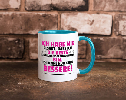 Die Beste Einzelhandelskauffrau | Einzelhandel Geschenkidee Humor Tasse