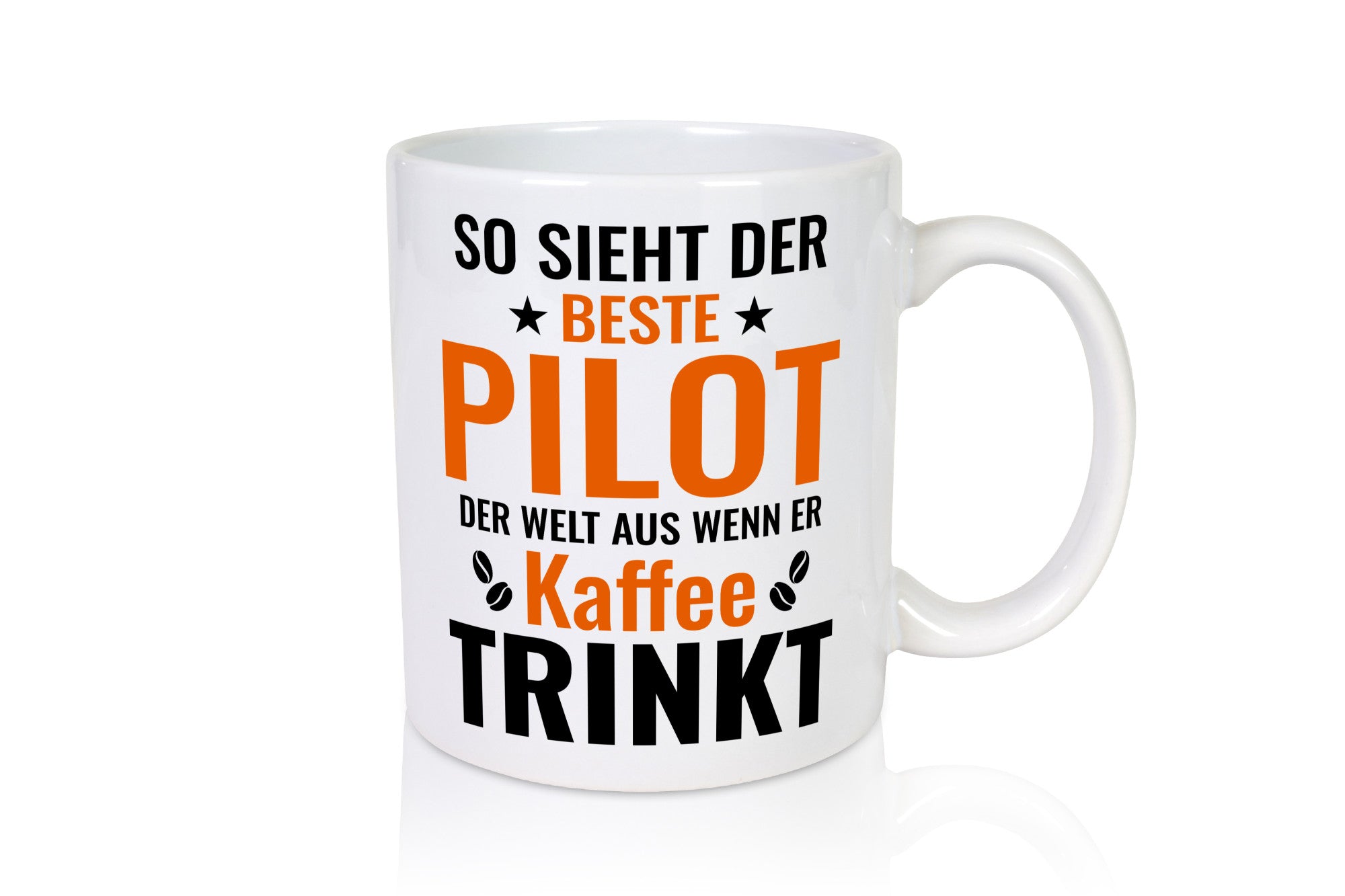 Kaffee trinkt: Pilot | Flugzeug Piloten lustiger Spruch Geschenk Humor