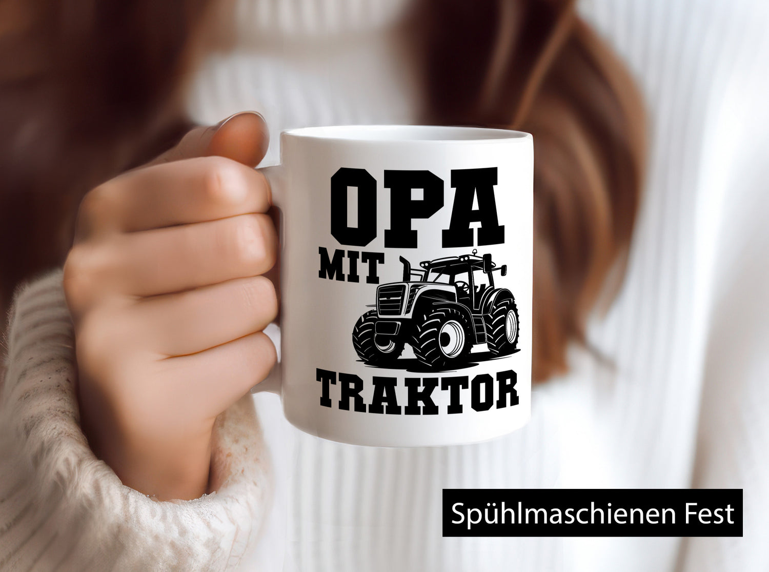 Opa mit Traktor | Geschenkidee Familie Humor Tasse