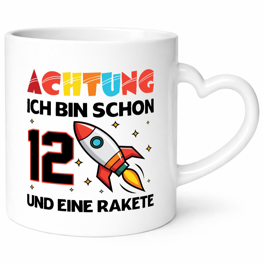 12. Geburtstag | Rakete Weltraum 12 Jahre Galaxy Geschenkidee Humor Tasse