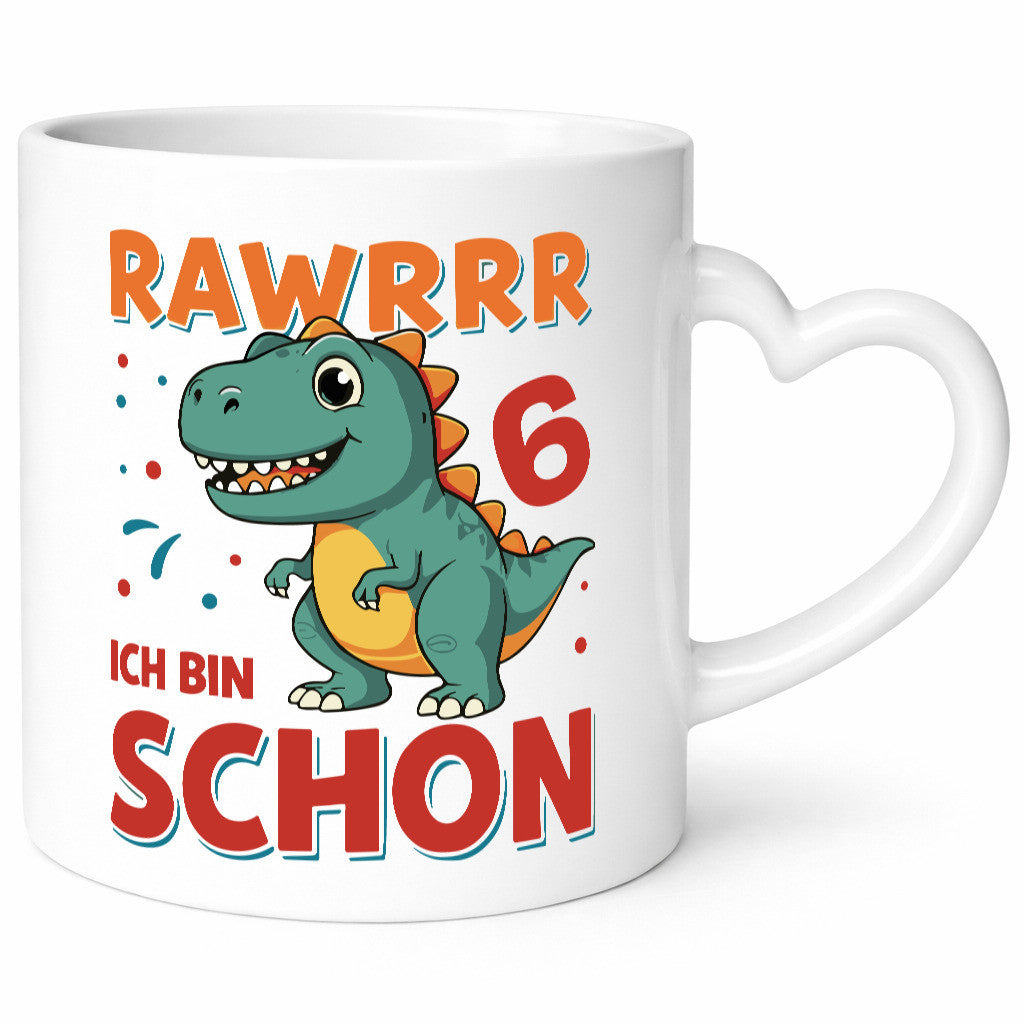 6. Geburtstag | 6 Jahre Raw ich bin schon T-Rex lustig Geschenkidee Geschenk