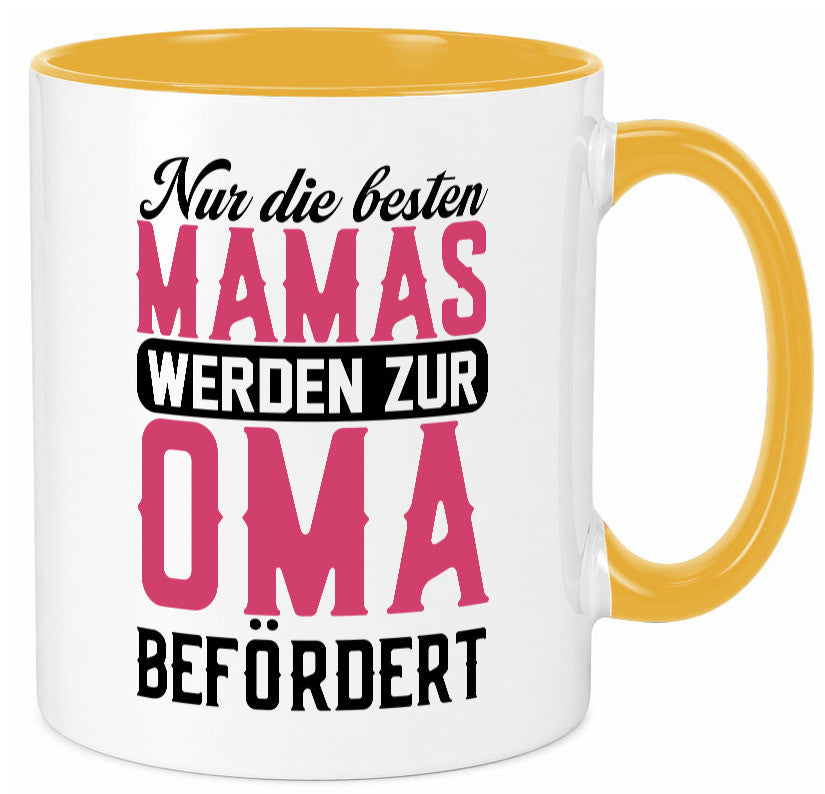 Beste Mama wird zur Oma befördert | Großmutter lustiger Spruch Geschenk Familie